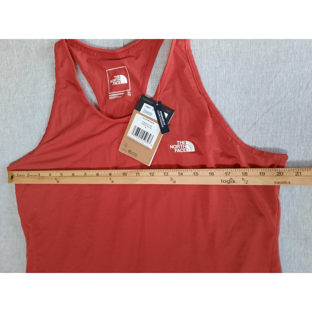 The North Face XL Standard Fit Wander Tank Top Tandori Space Red Polyester Blend - Picture 4 of 8